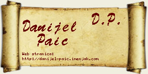 Danijel Paić vizit kartica